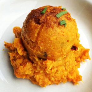 Curry Cinamon Mashed Sweet Potatoes