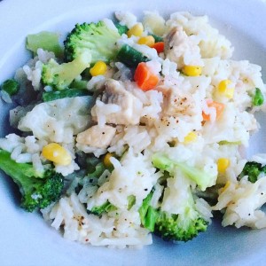 White Cheddar Chicken, Rice & Vegetables