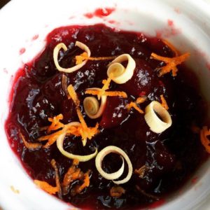 lemmongrass orange zest cranberry sauce